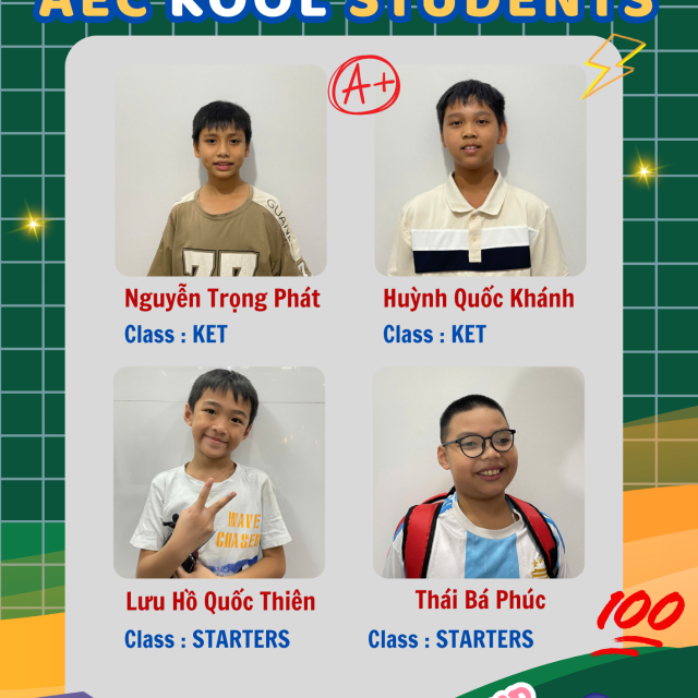 OUTSTANDING STUDENT OF THE MONTH